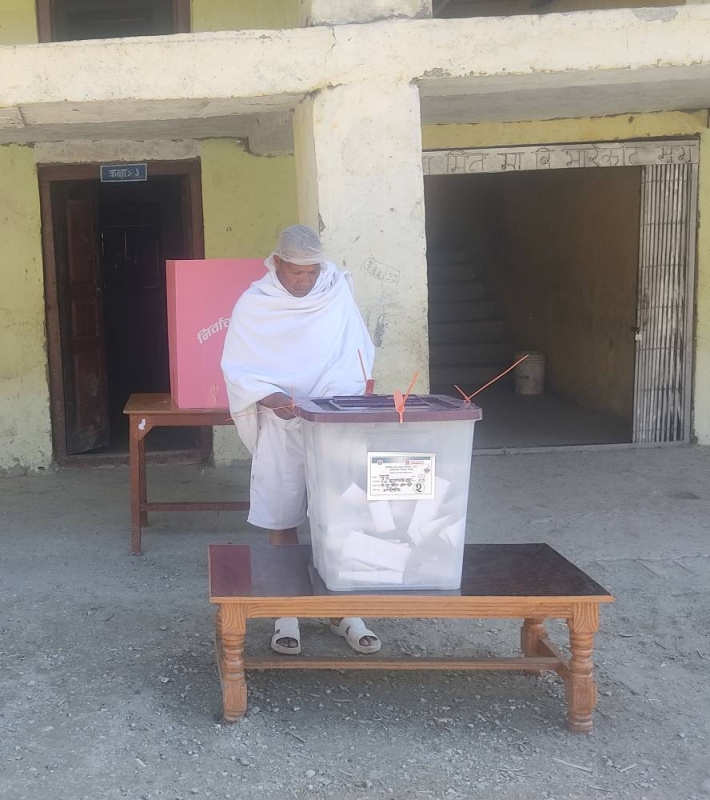 45% voter turnout recorded in Karnali by 3:00 pm